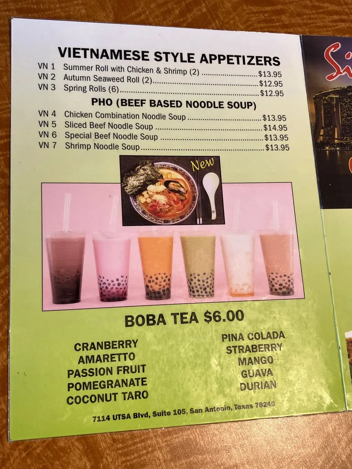 Menu 1