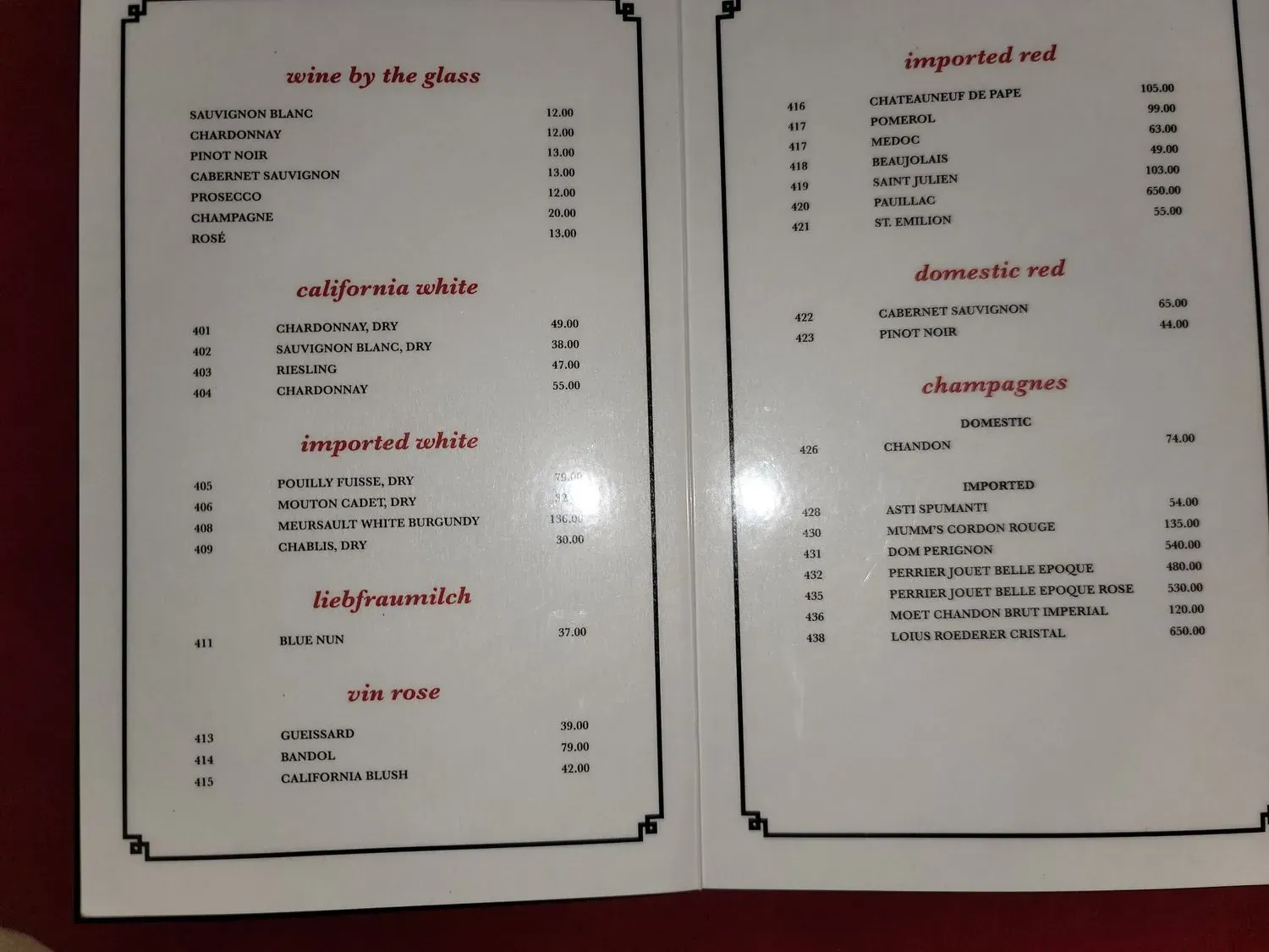 Menu 5