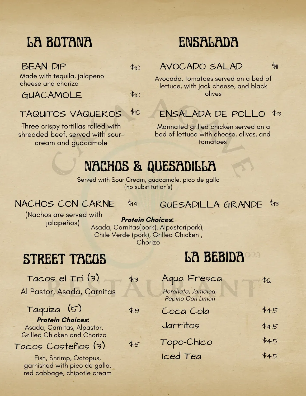 Menu 1