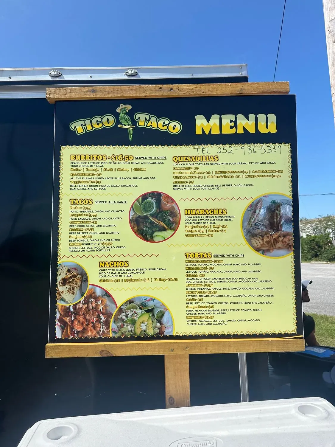 Tico taco Menu - Updated November 2025