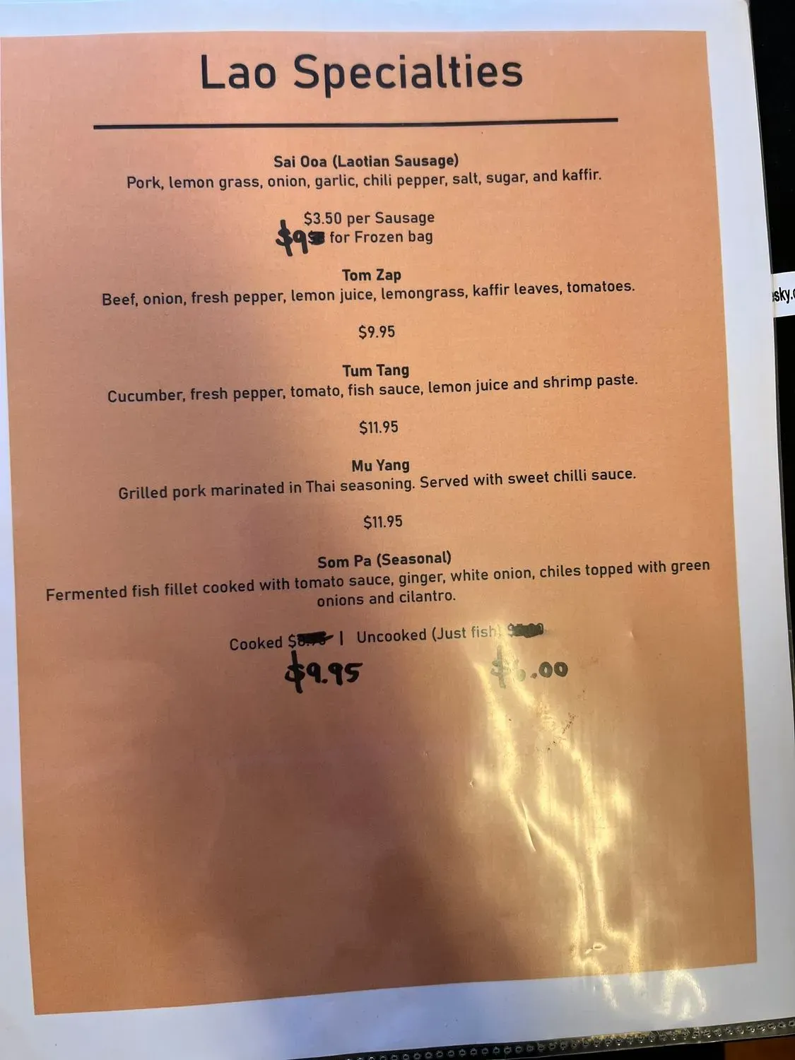 Menu 5