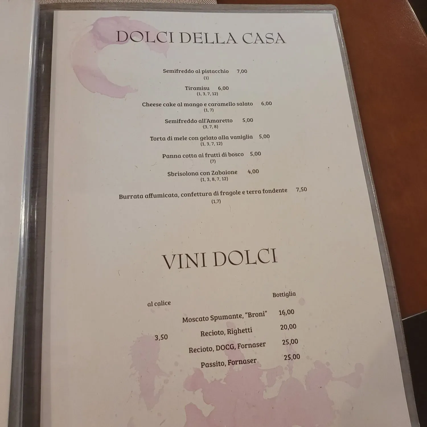 Menu 5