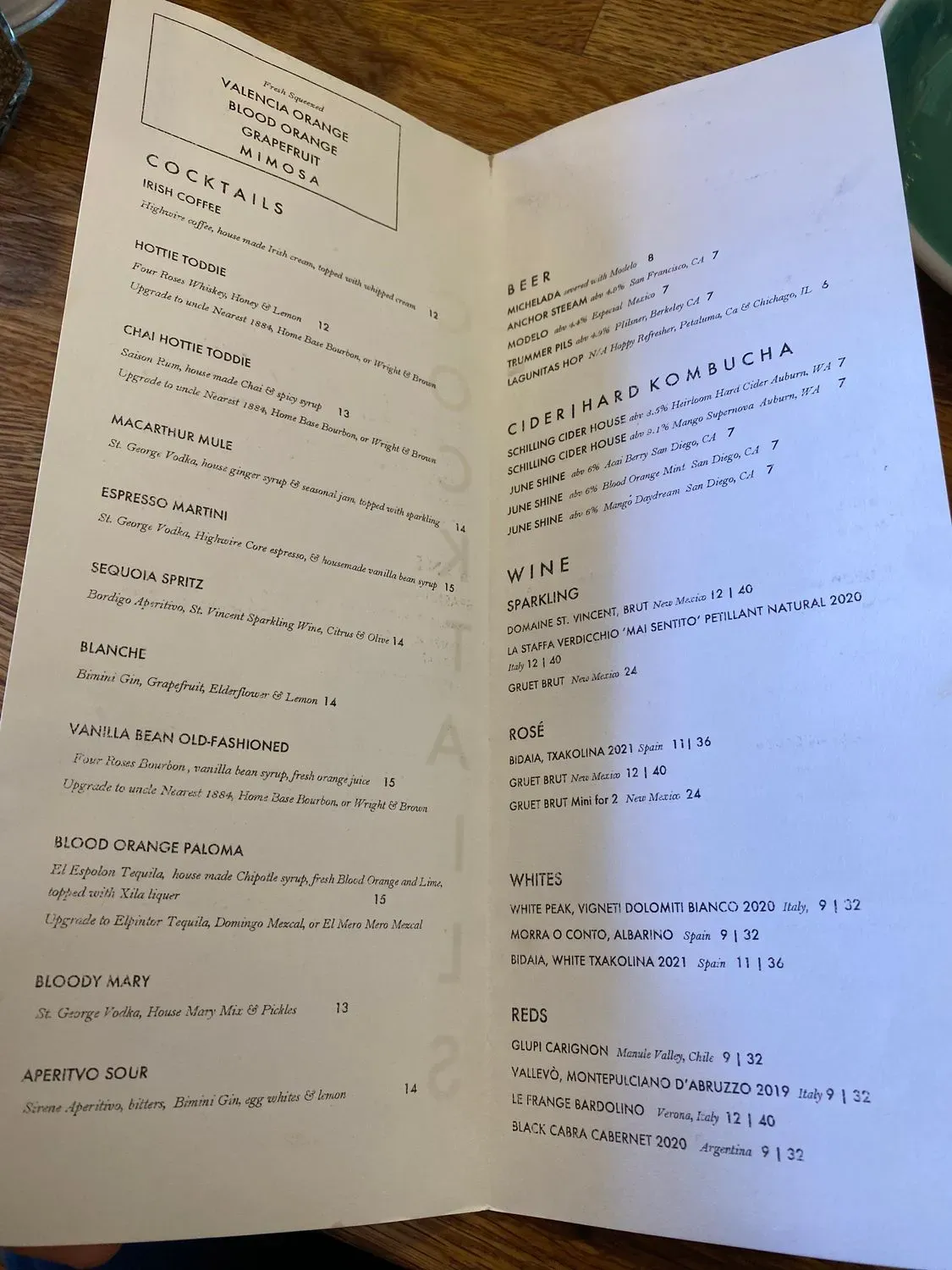 Menu 2