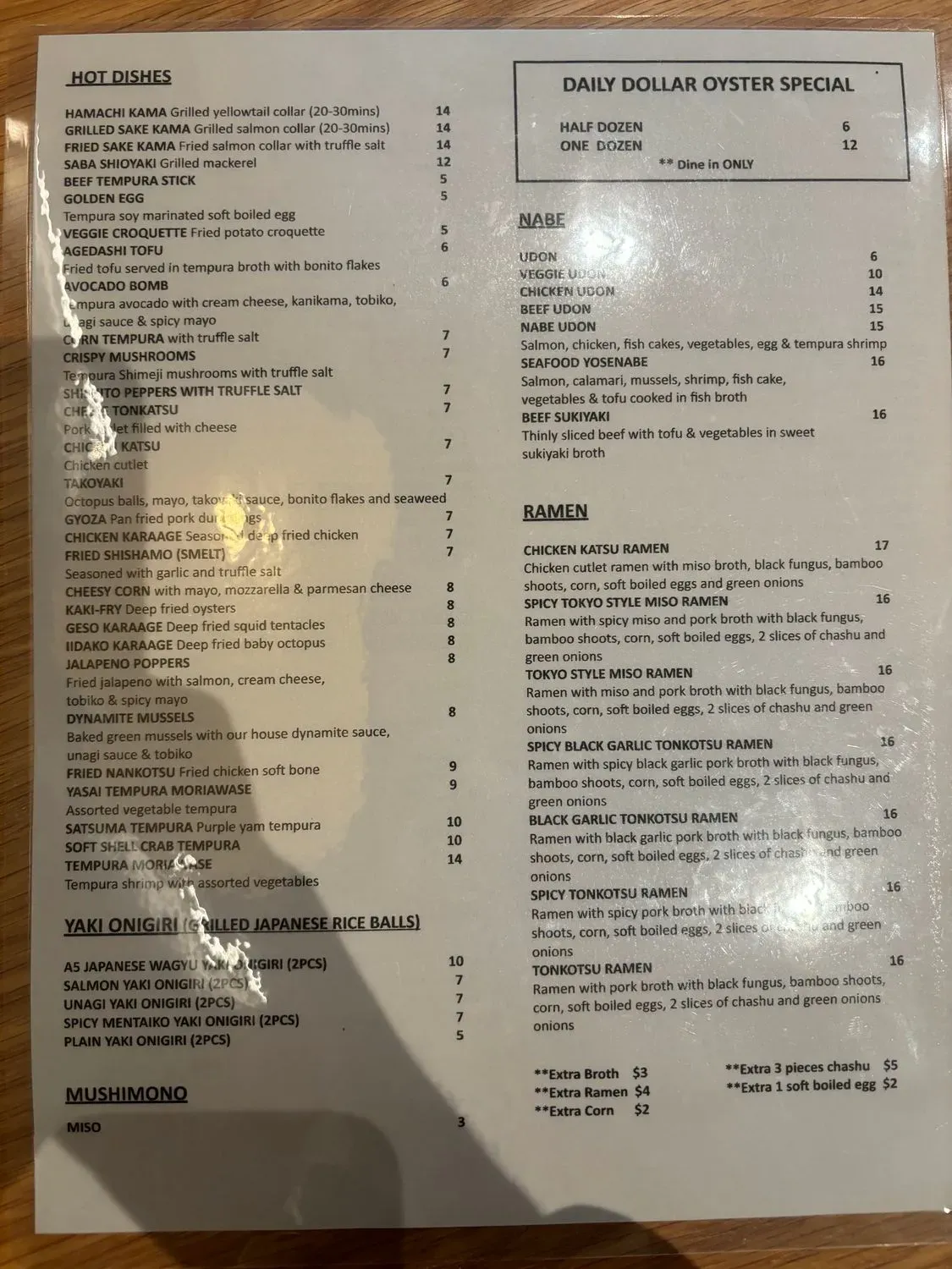 Menu 6