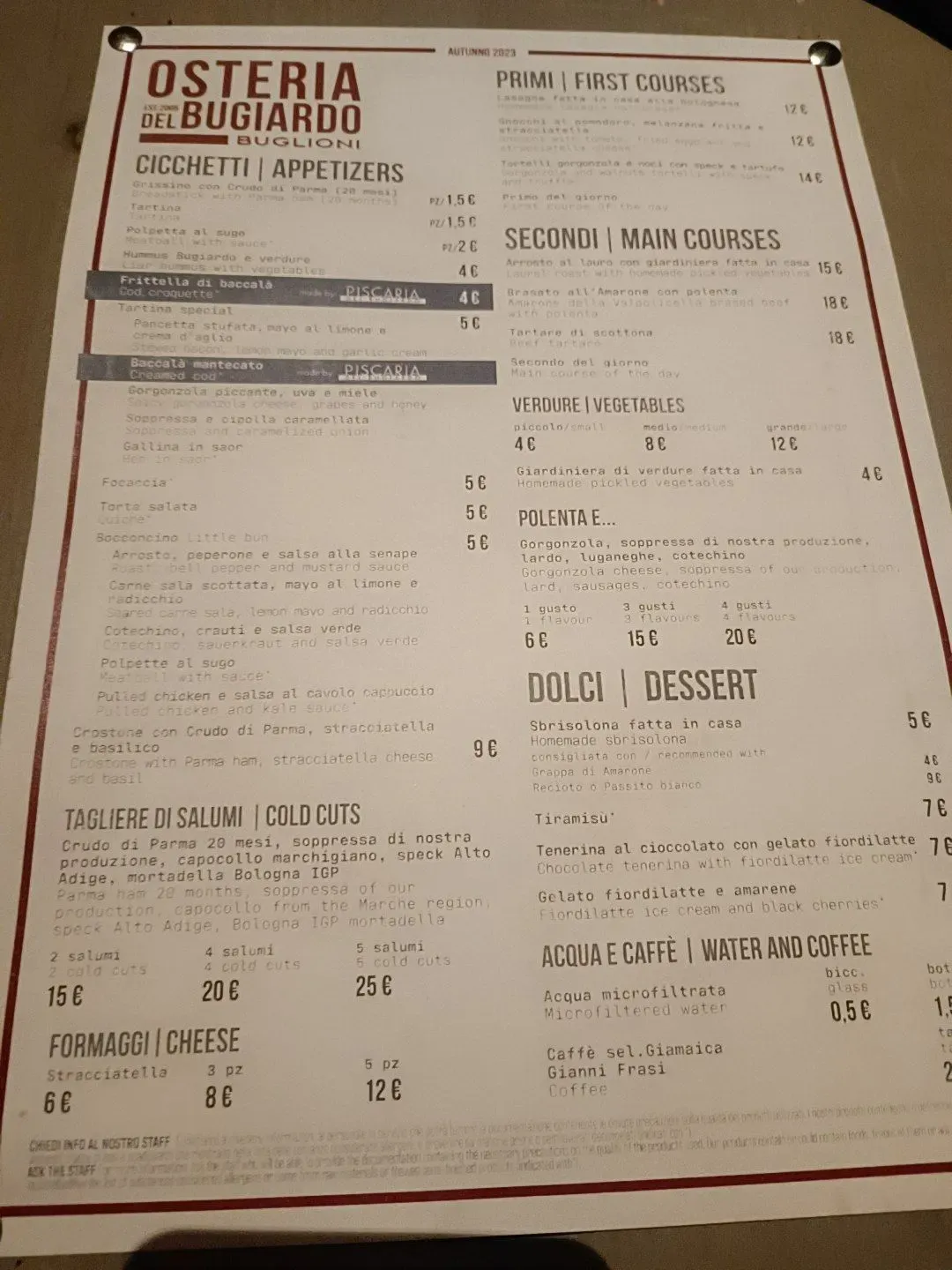 Menu 5