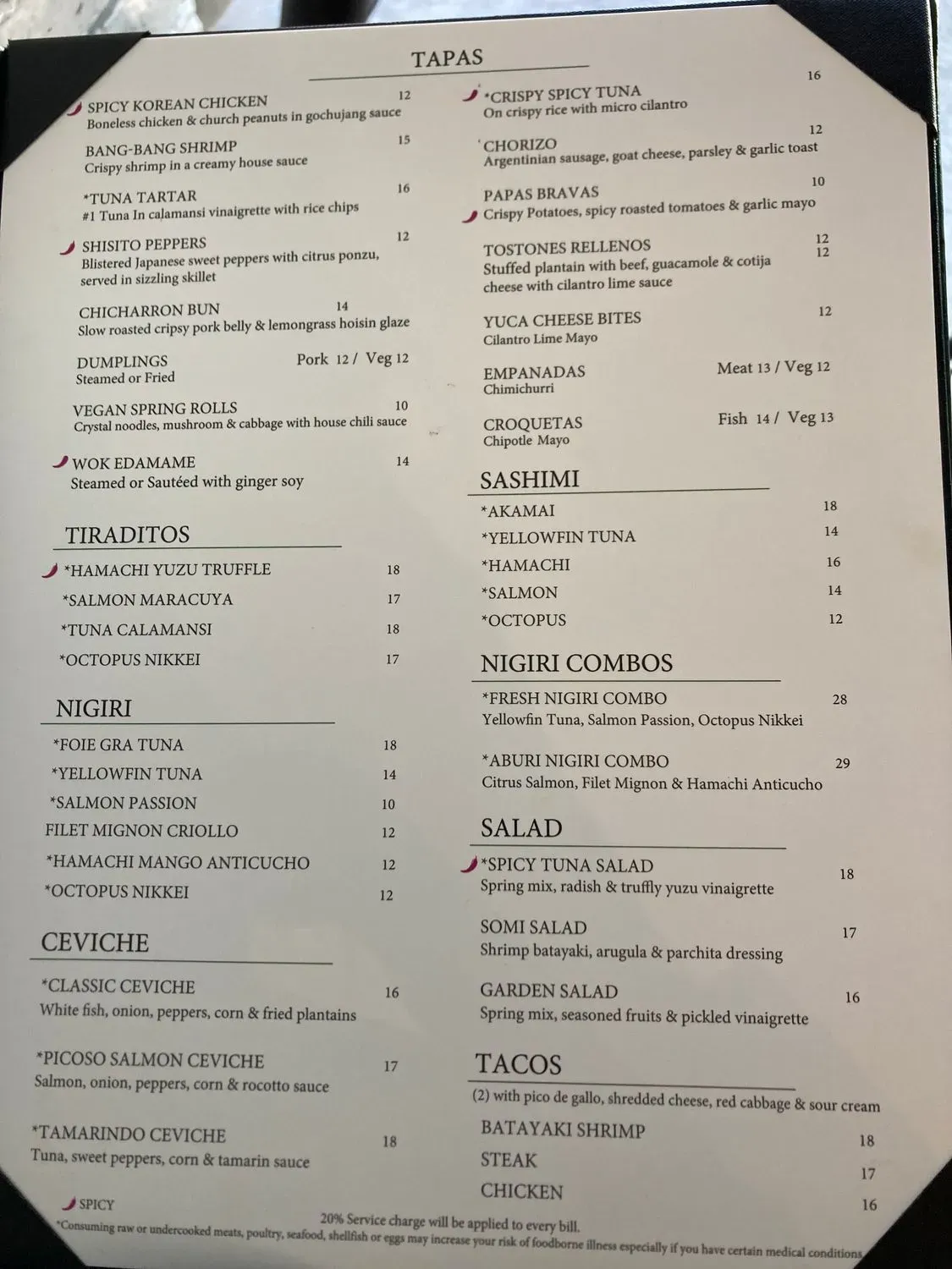 Menu 1