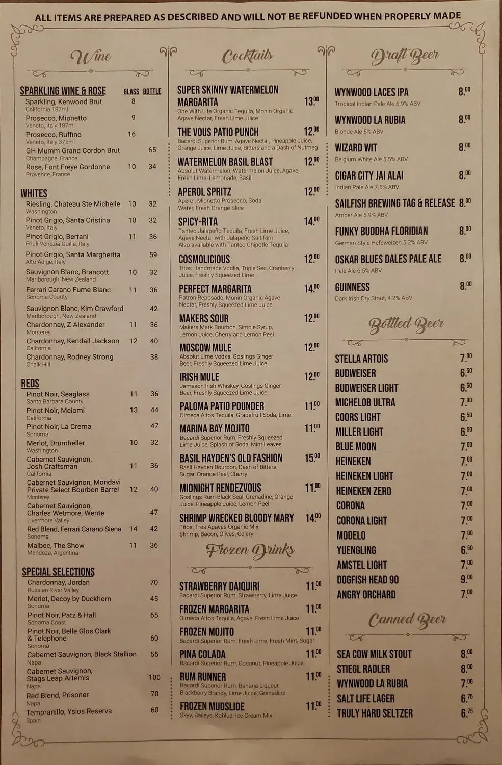 Menu 4