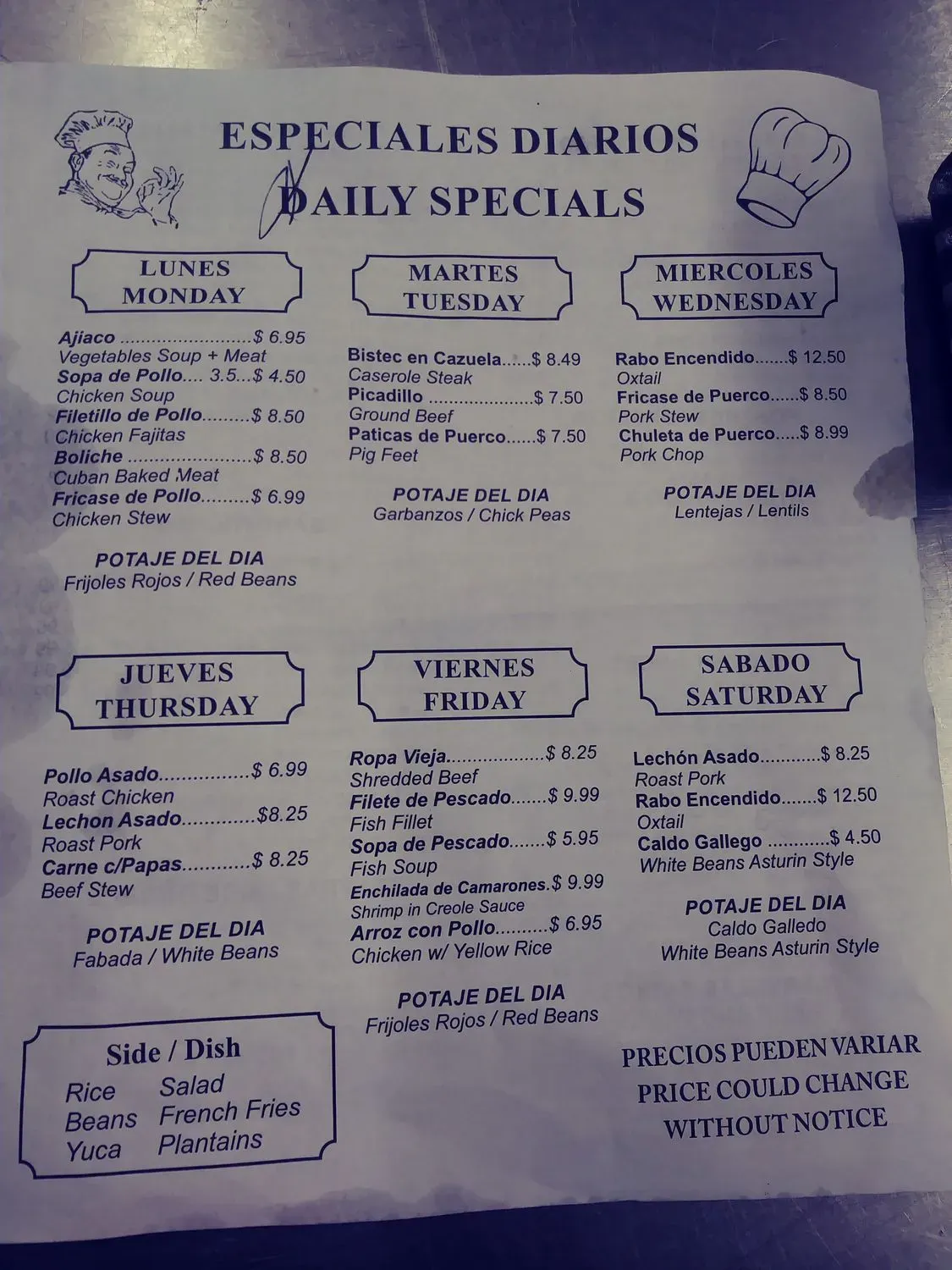 Menu 6