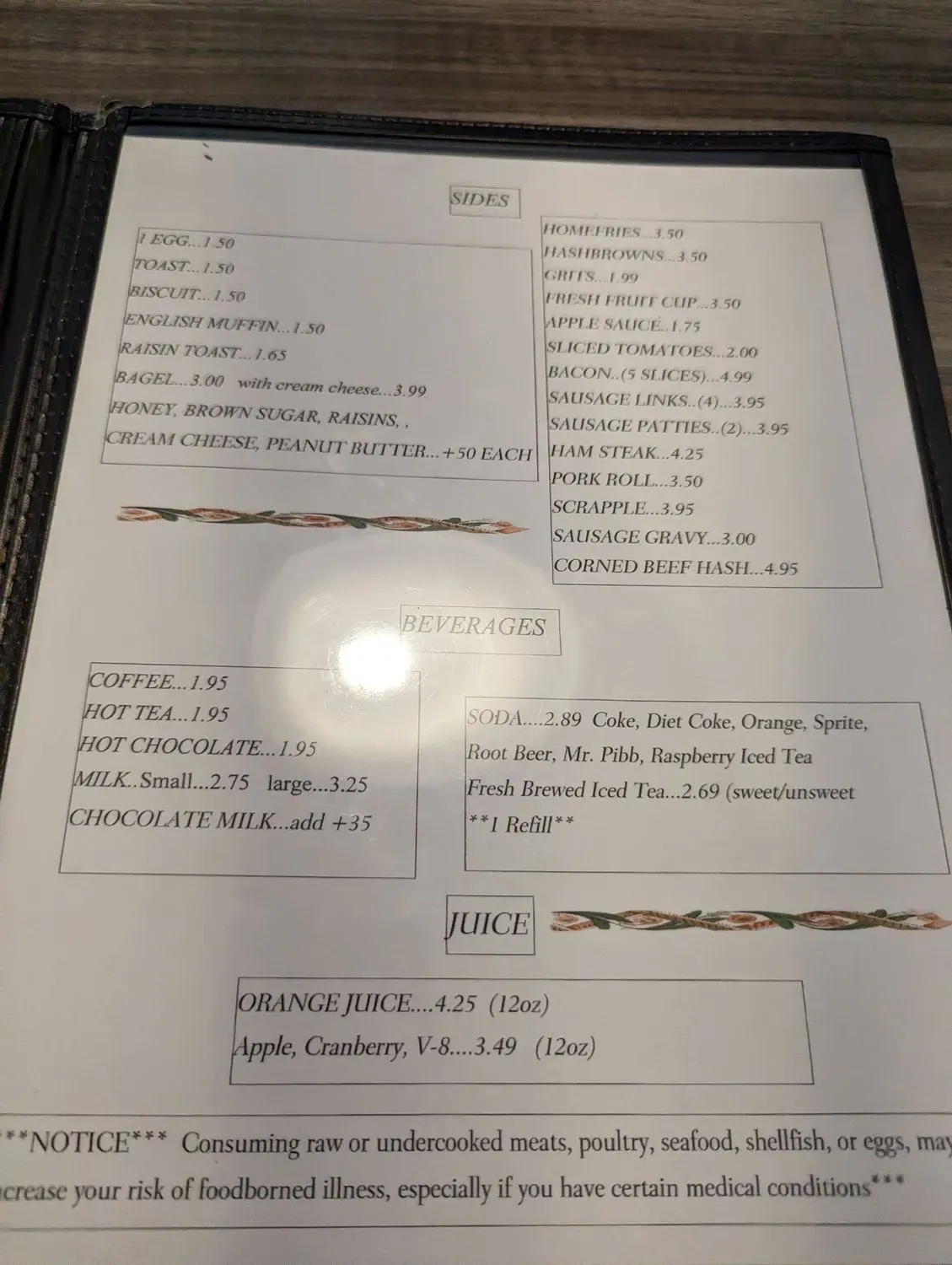 Menu 5