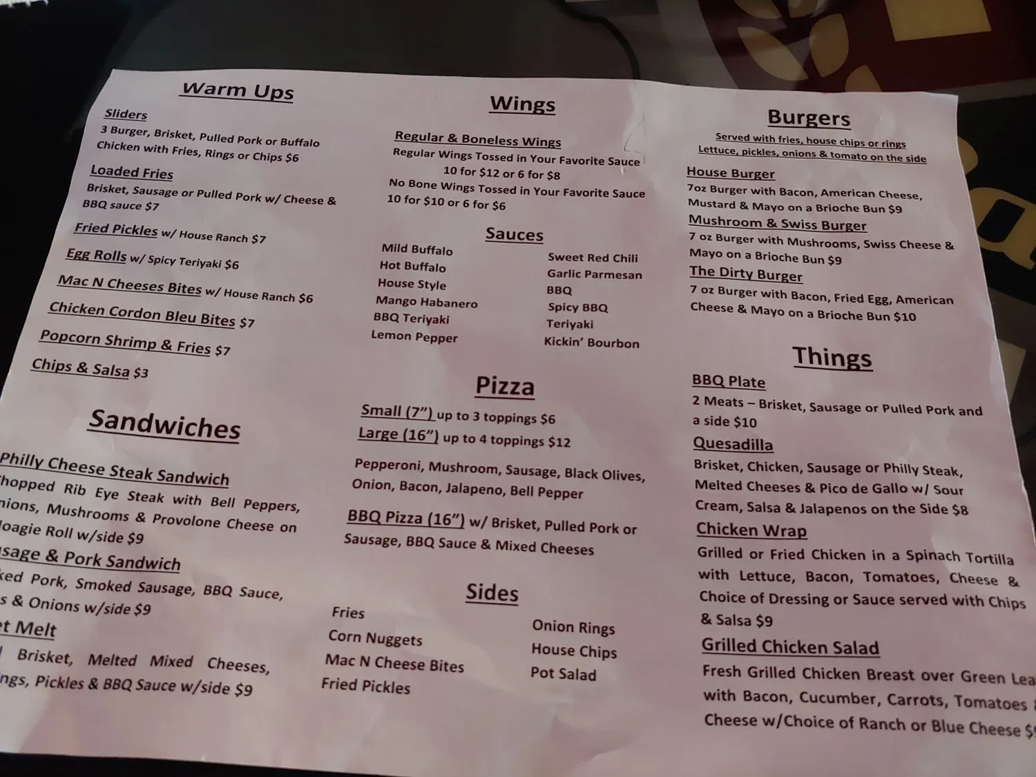 Menu 1