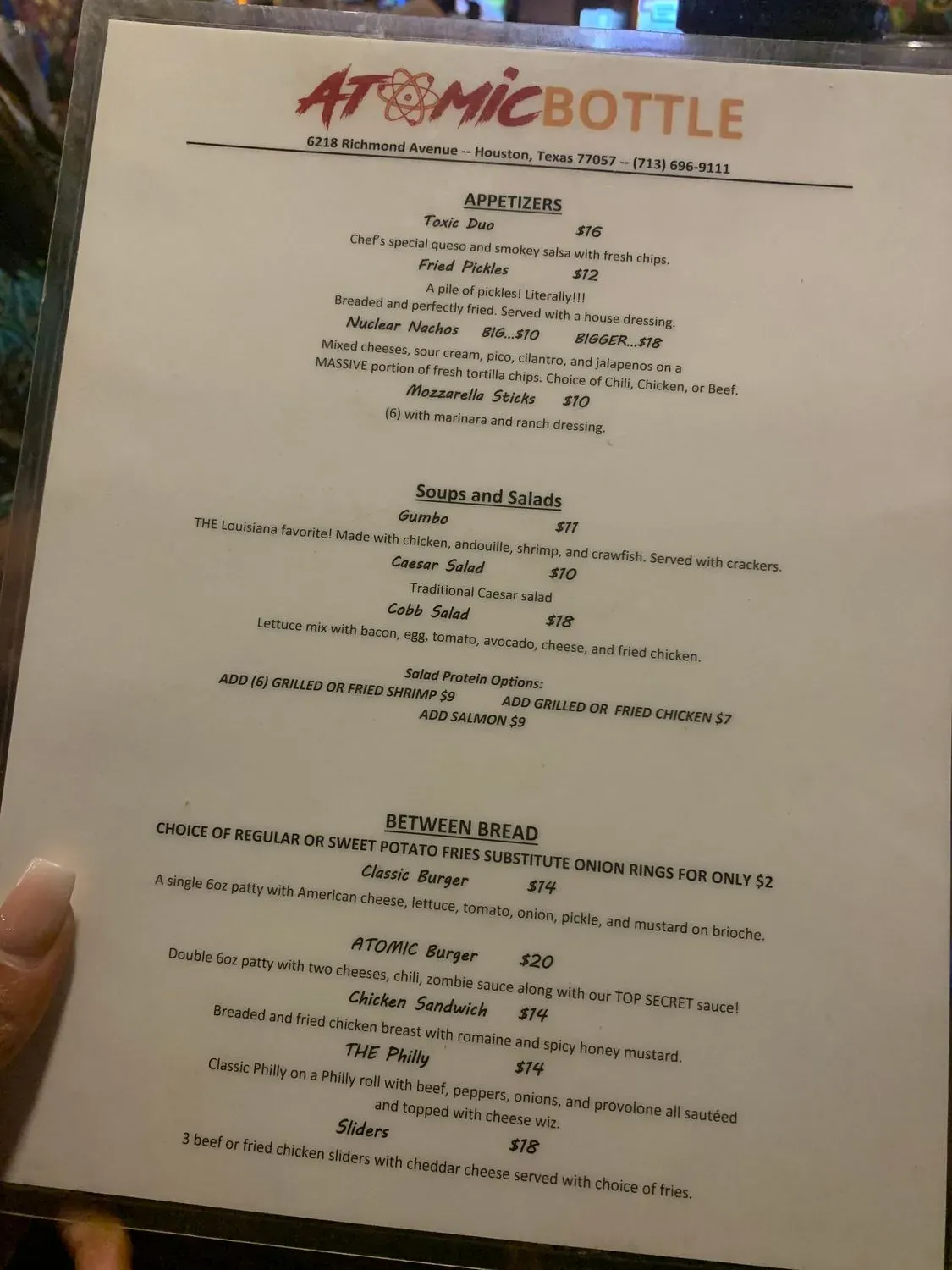 Menu 5