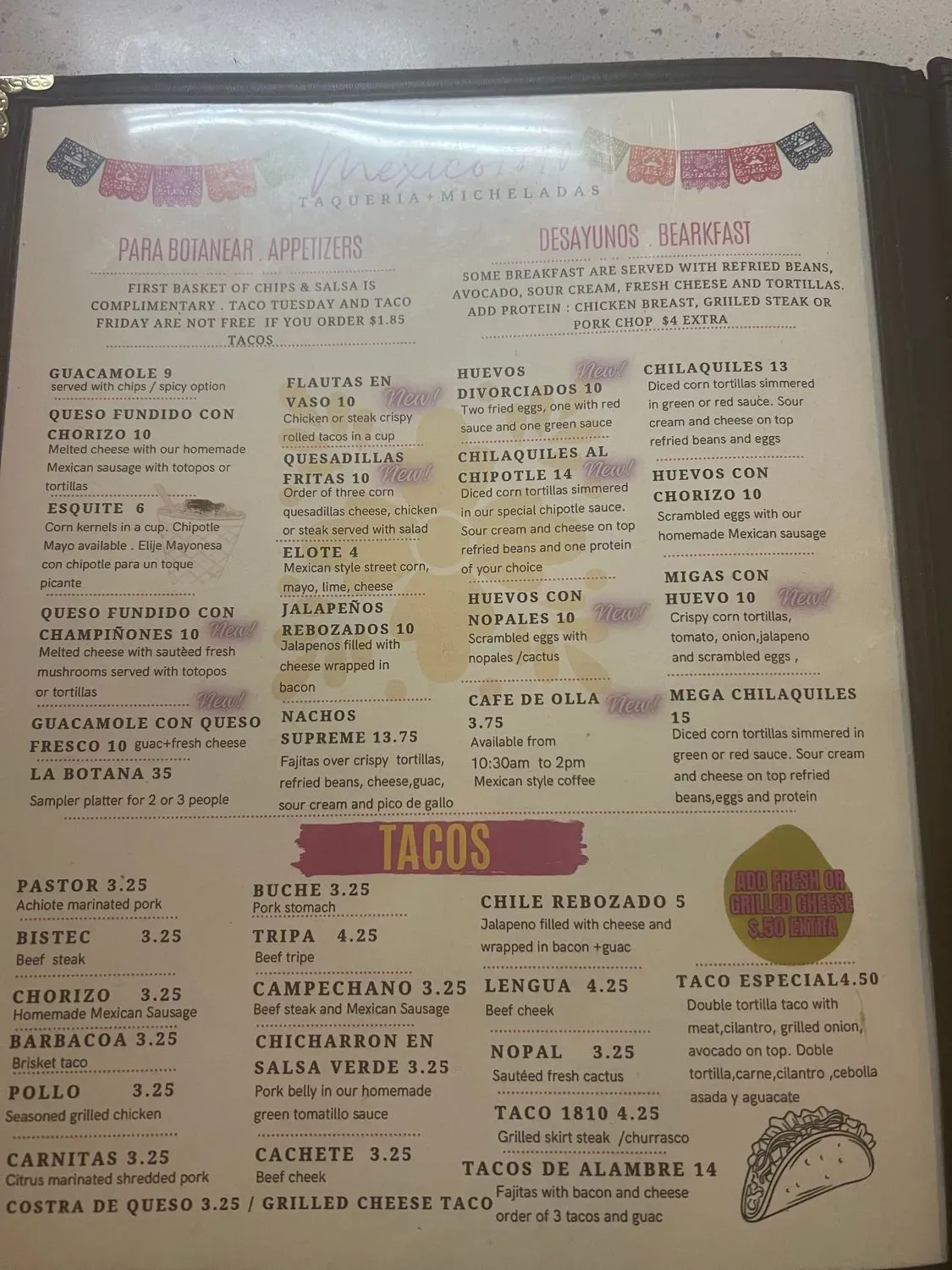 Menu 5