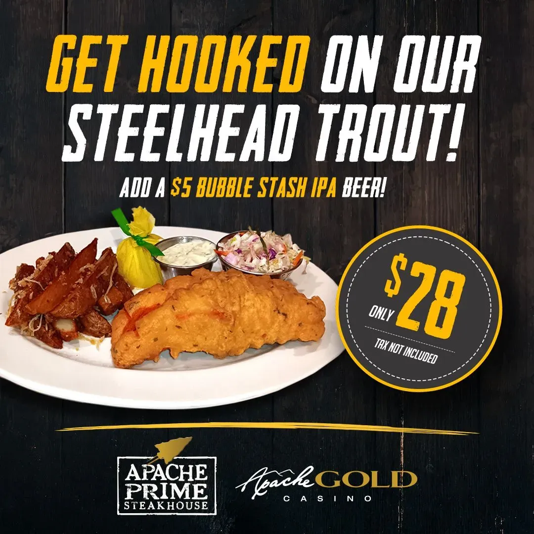 Apache Prime Steakhouse Menu - Updated November 2025