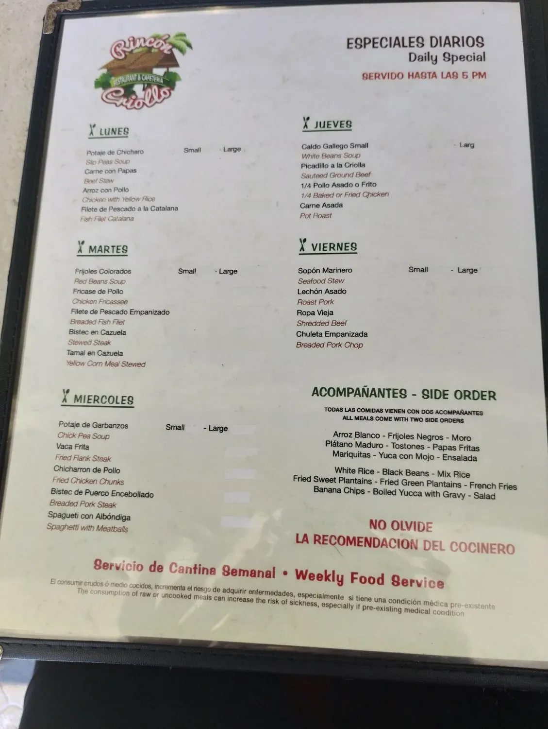 Menu 6