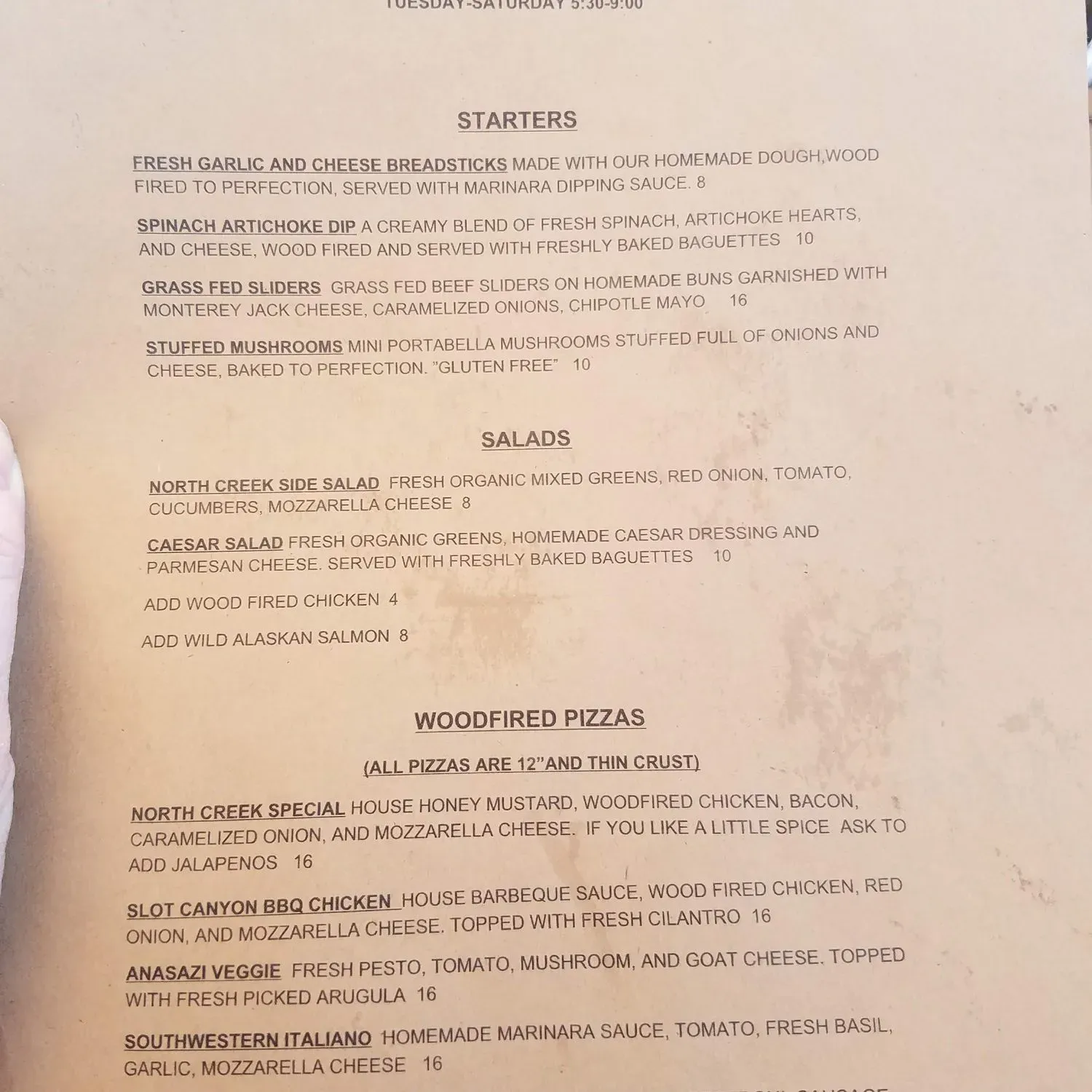 Menu 2