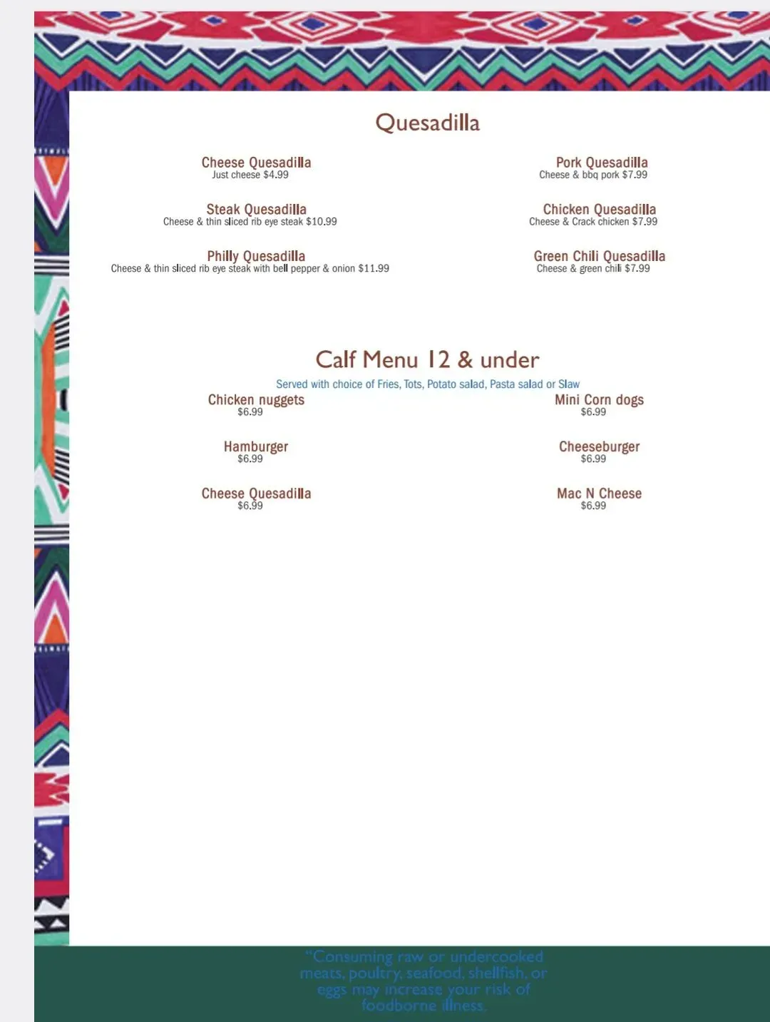 Menu 2