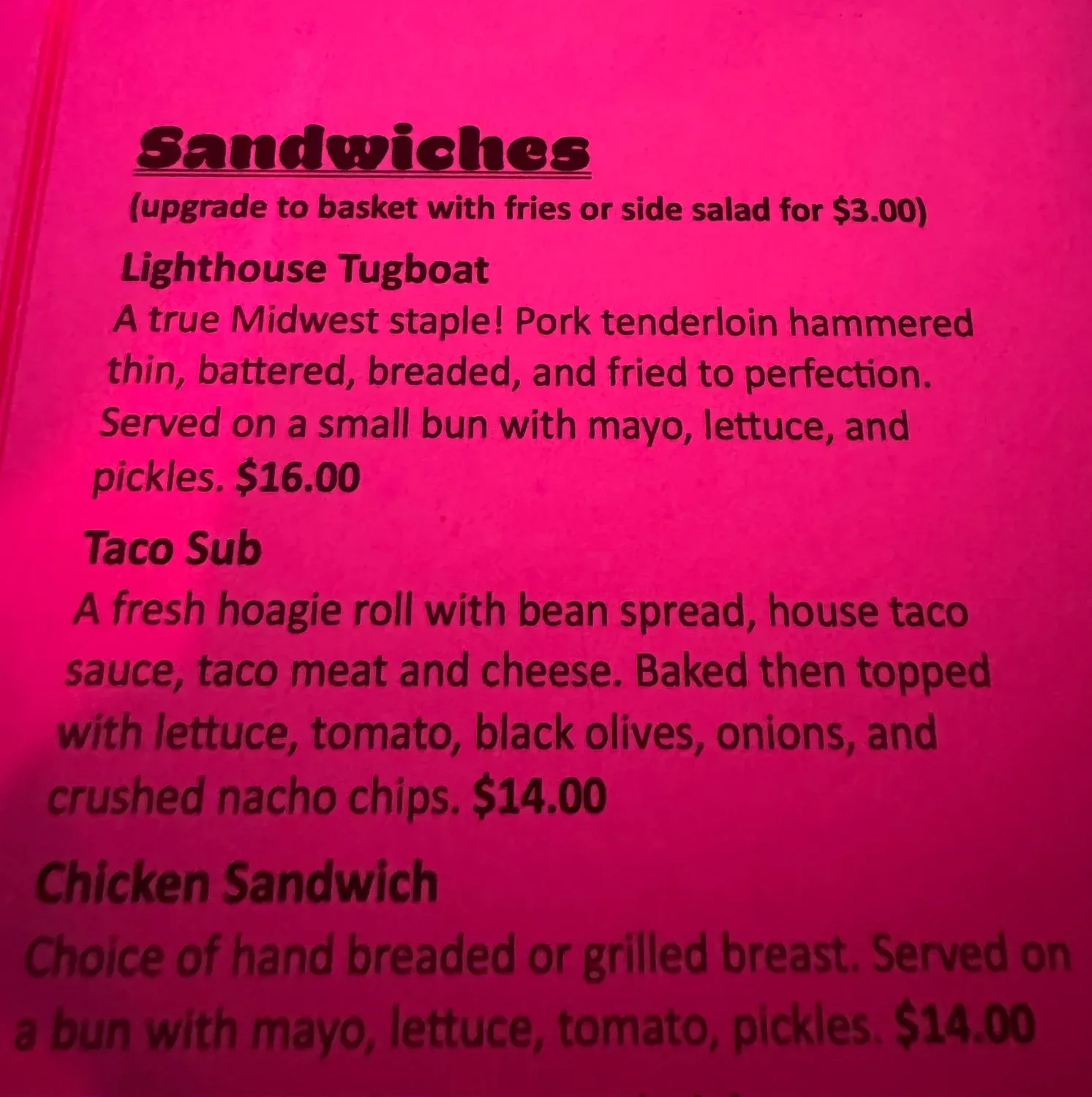 Menu 5