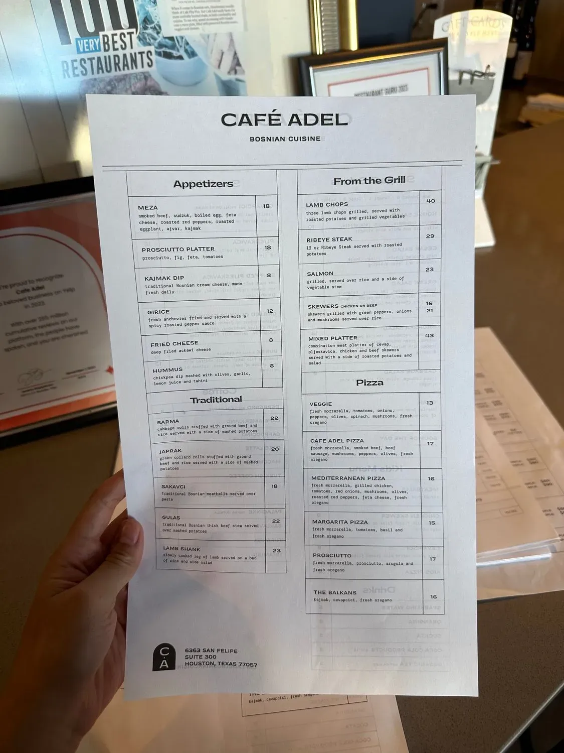 Menu 1