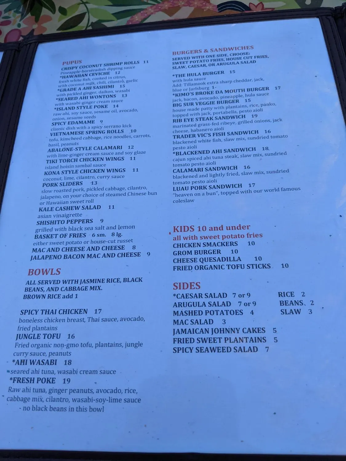 Menu 4