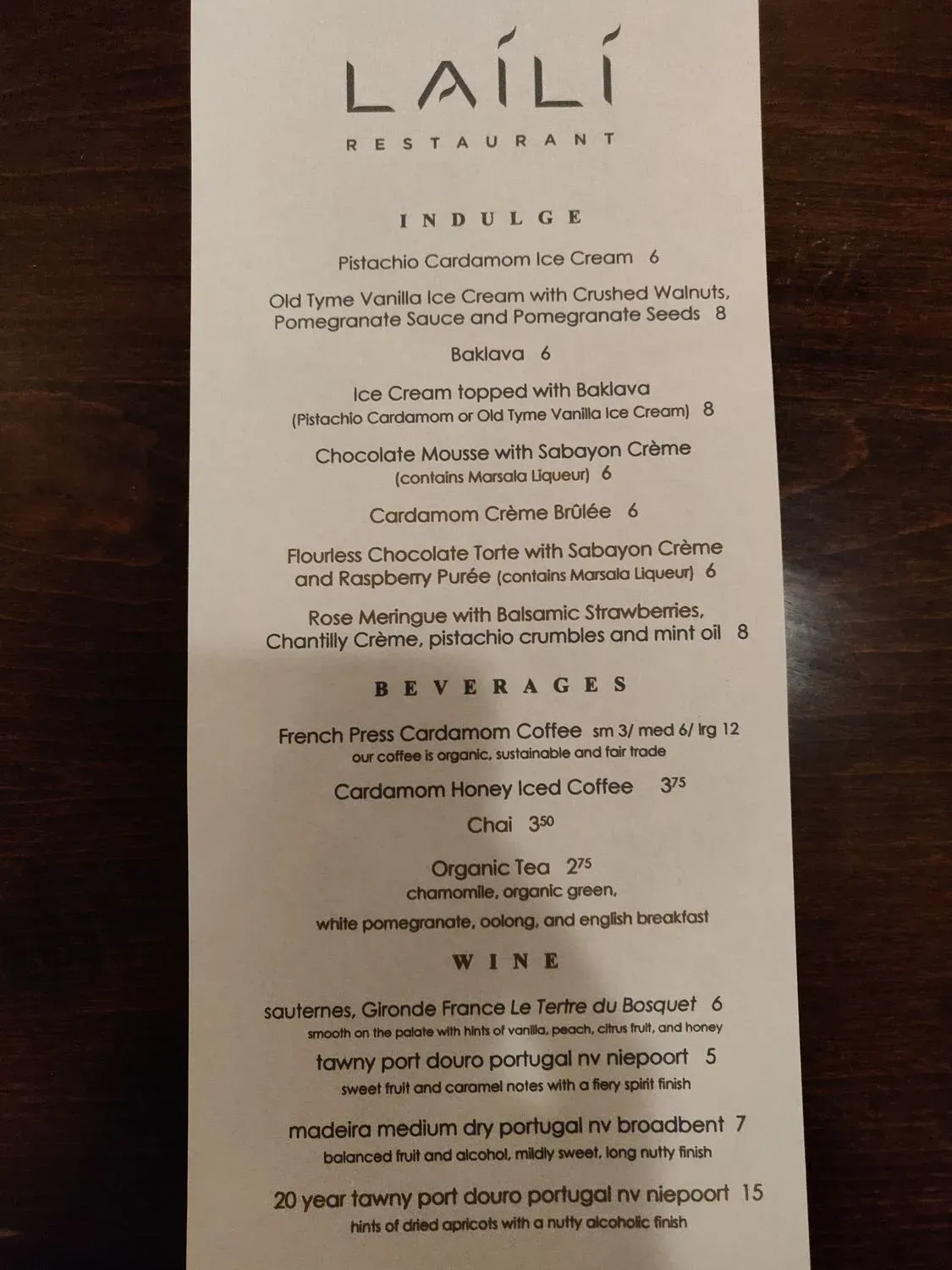 Menu 6