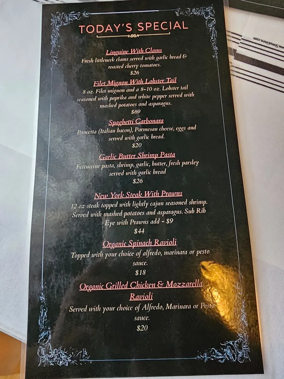 Menu 2