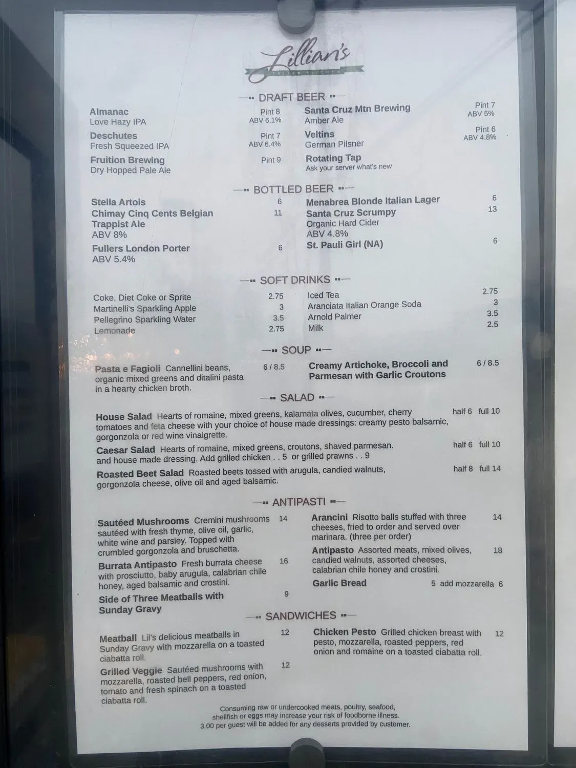 Menu 6