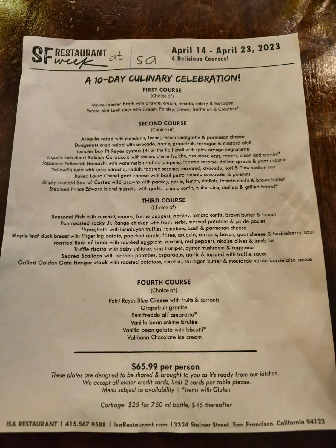 Menu 2