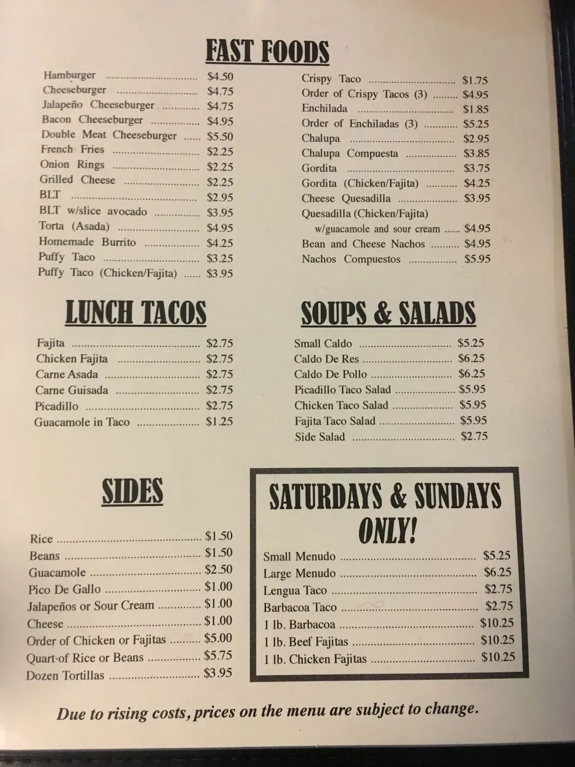 Menu 3