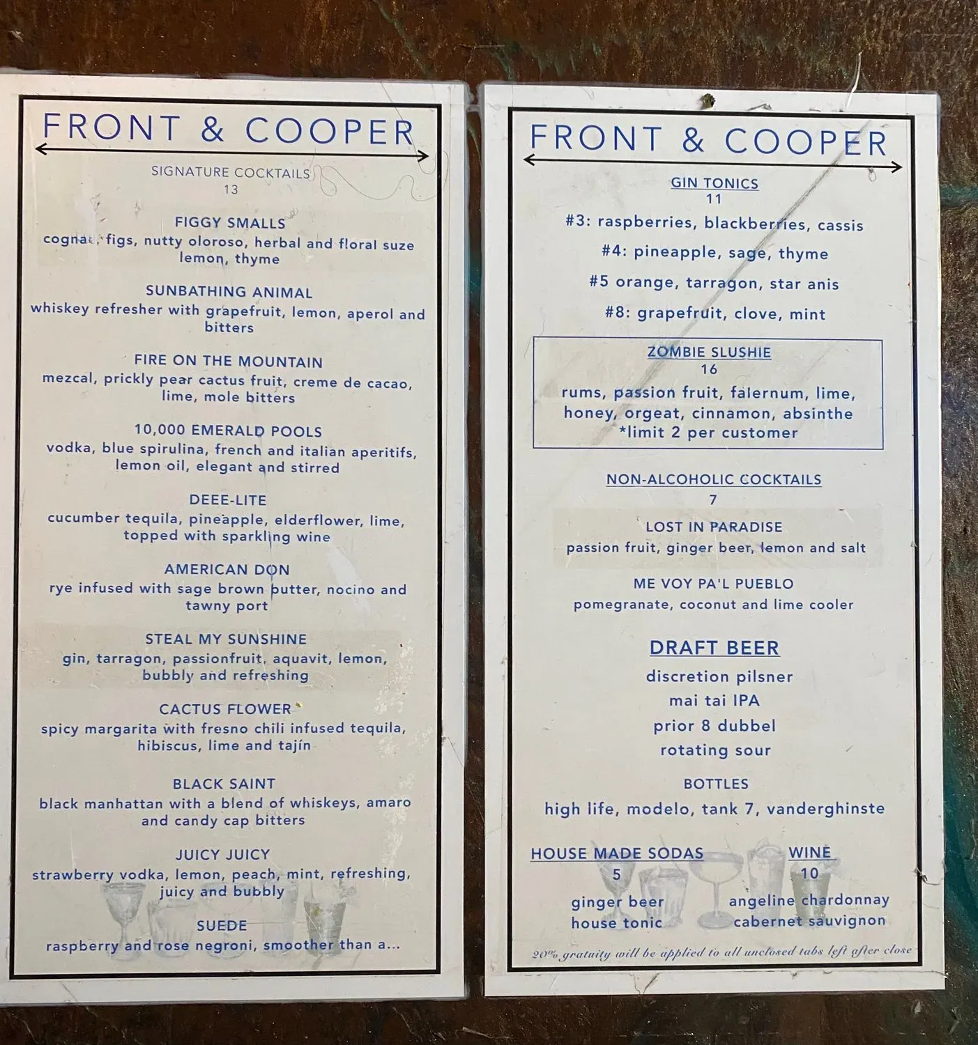 Menu 1