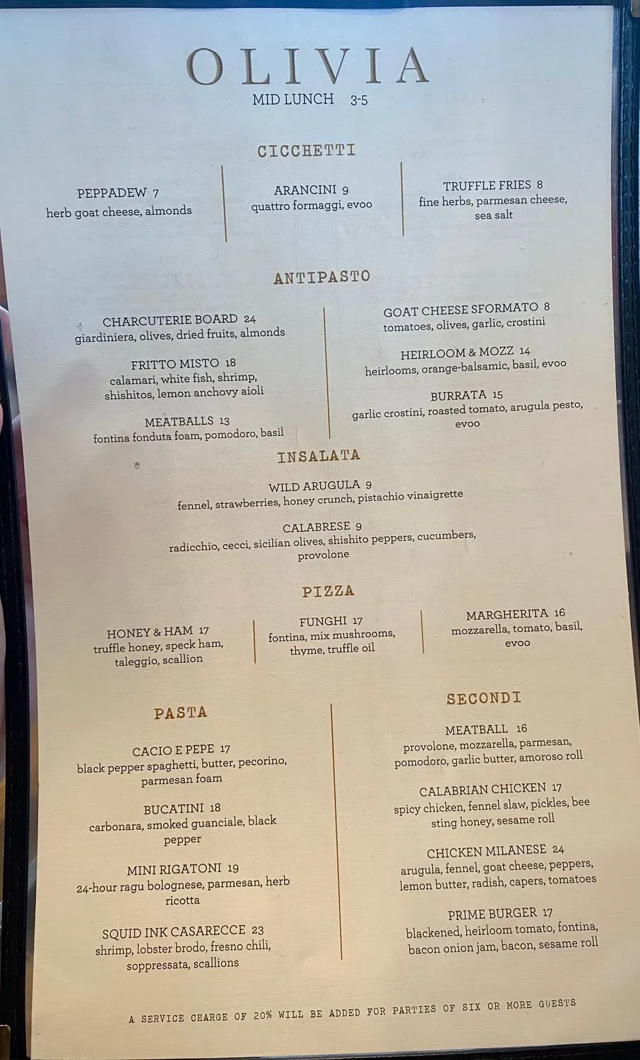 Menu 1