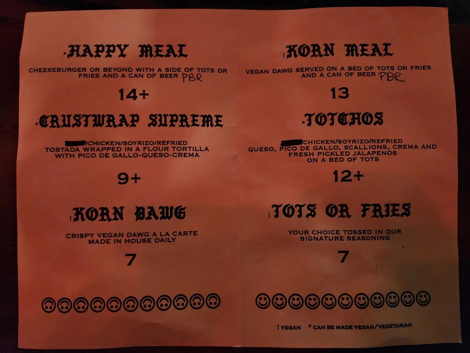 Menu 1