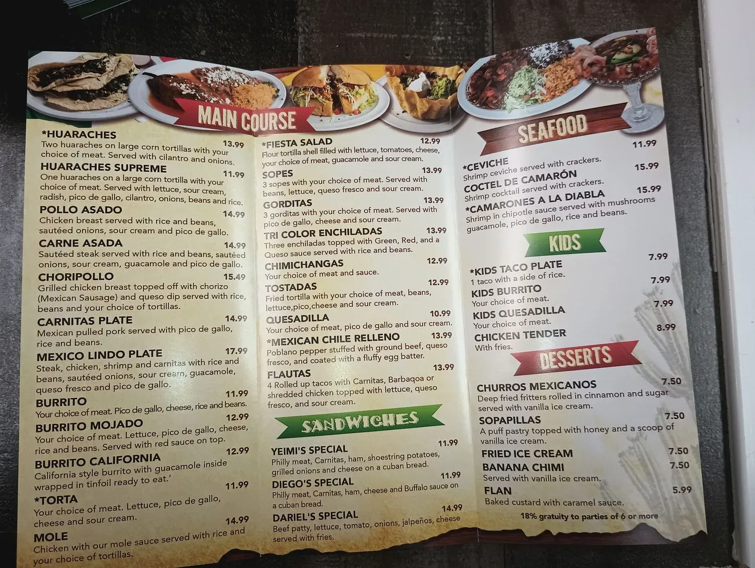 Menu 6