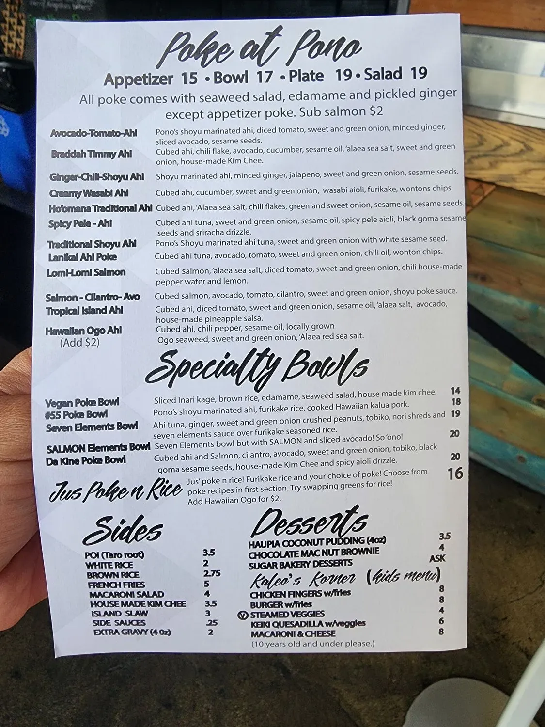 Menu 4