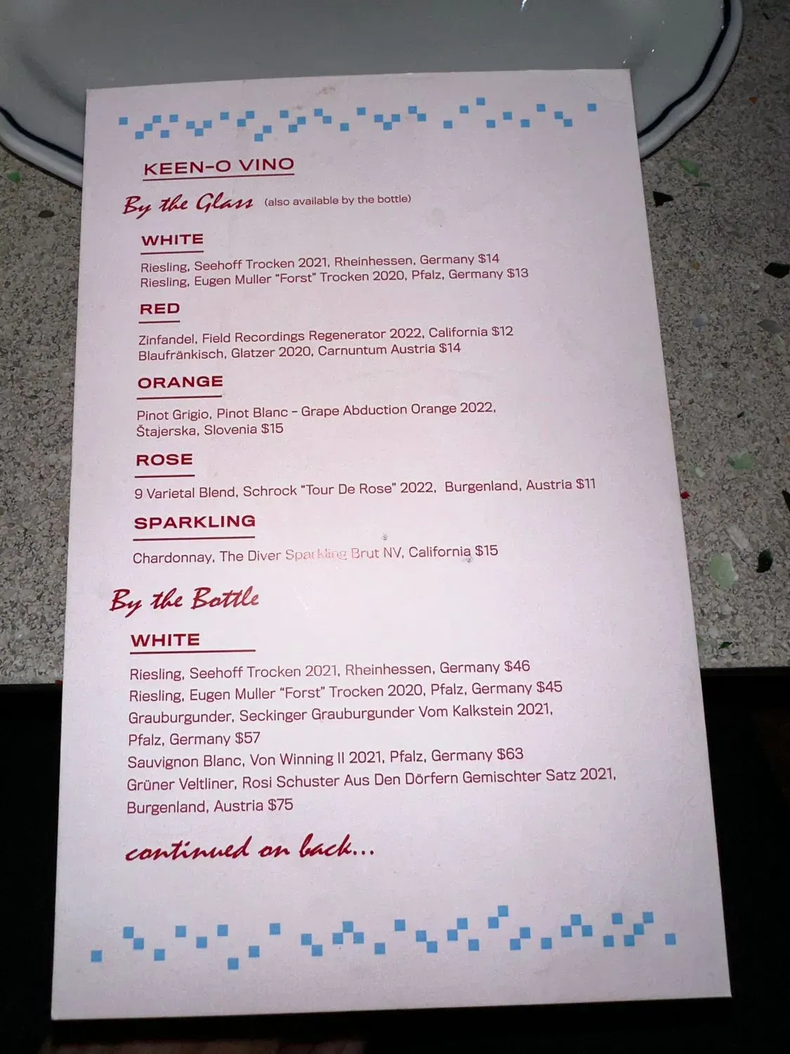 Menu 4