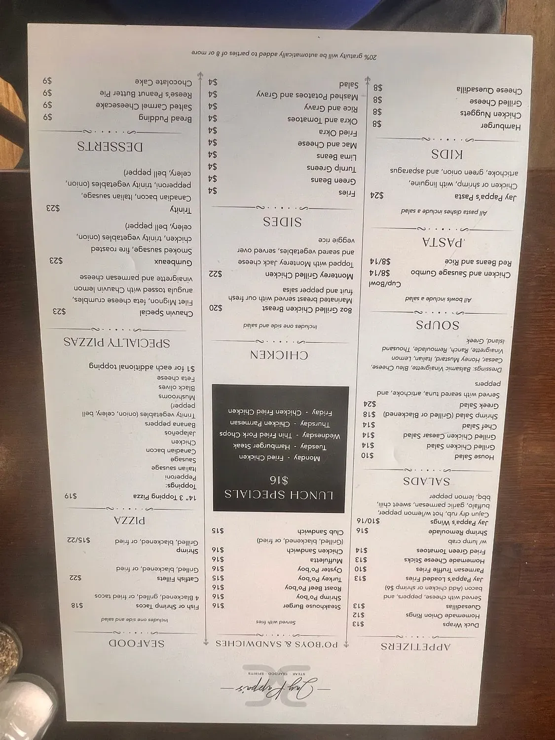 Menu 5