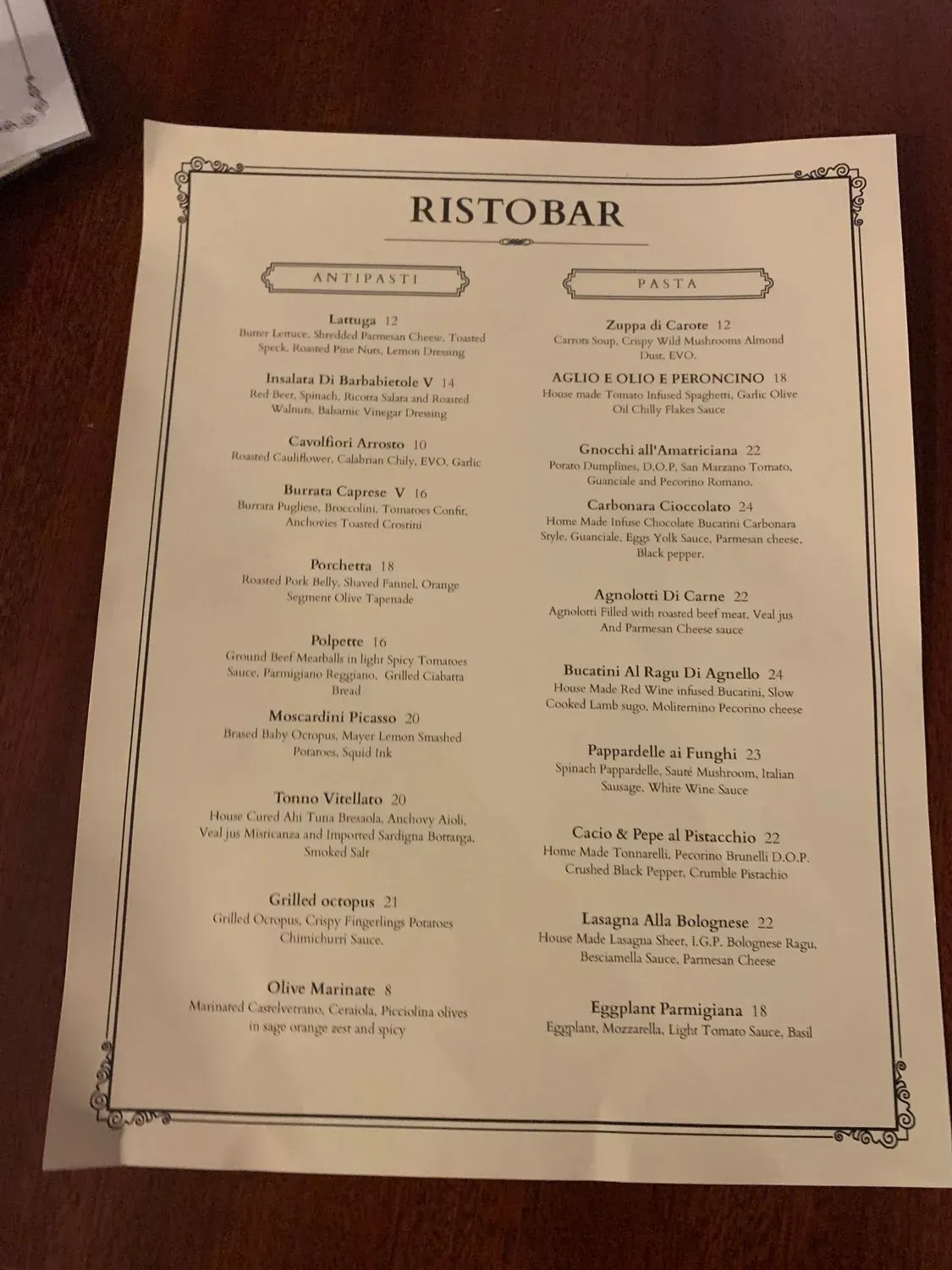 Menu 2