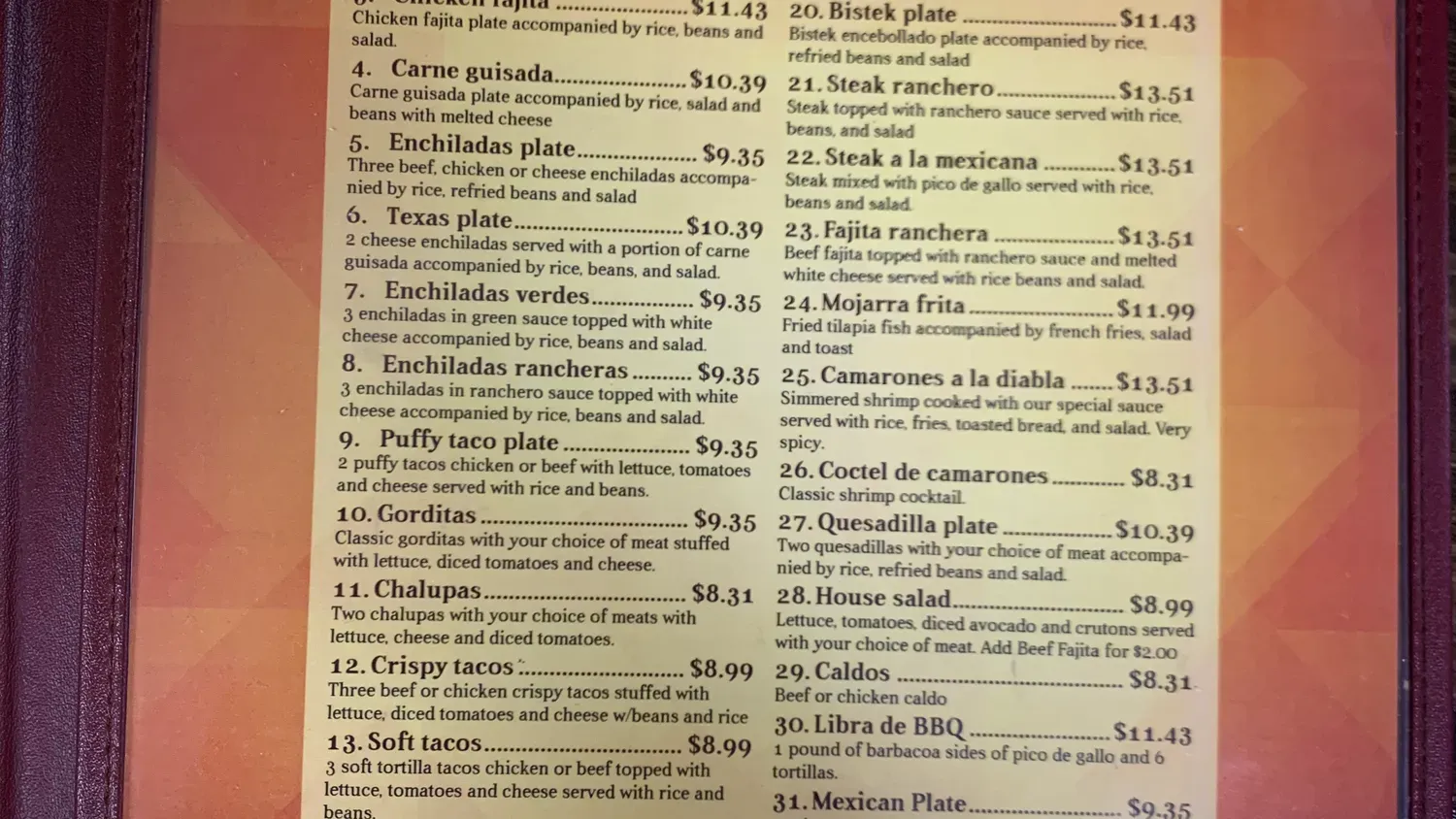 Menu 6