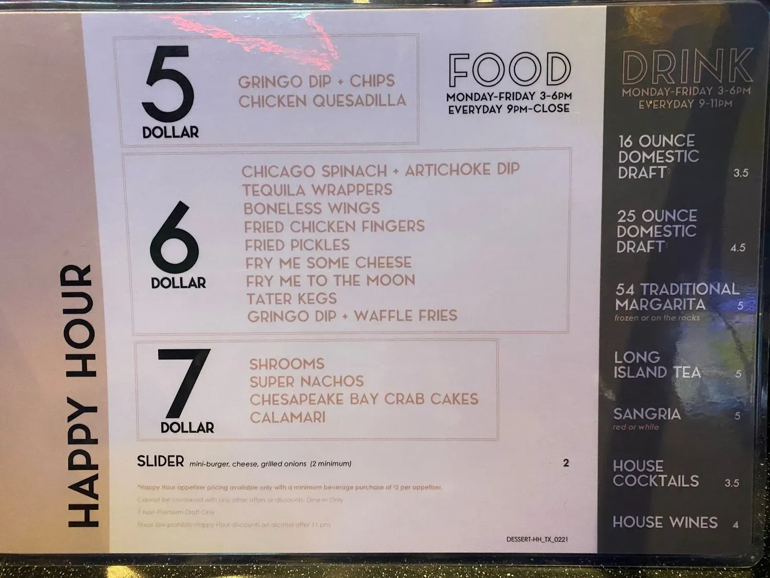 Menu 5