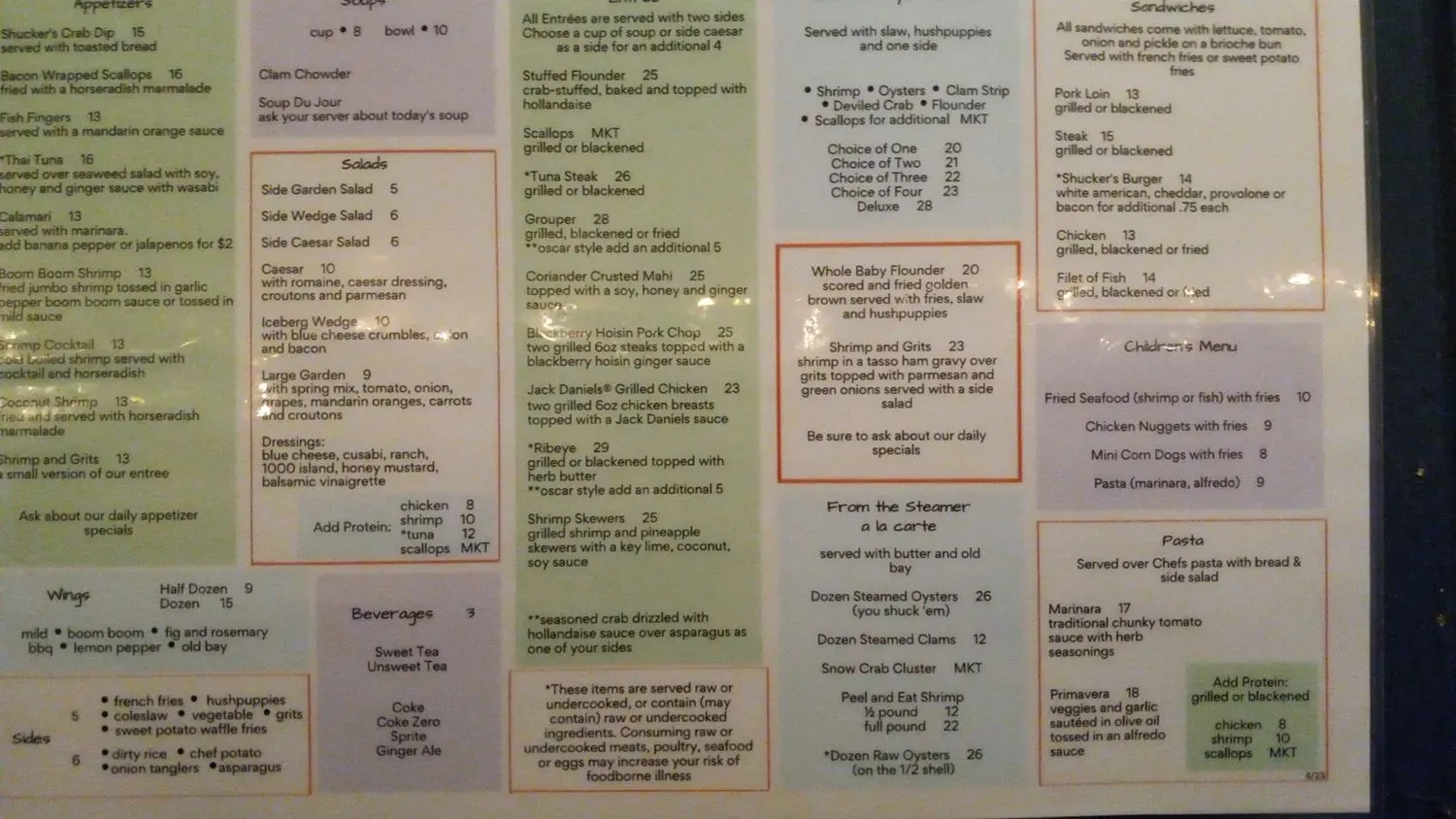 Menu 5