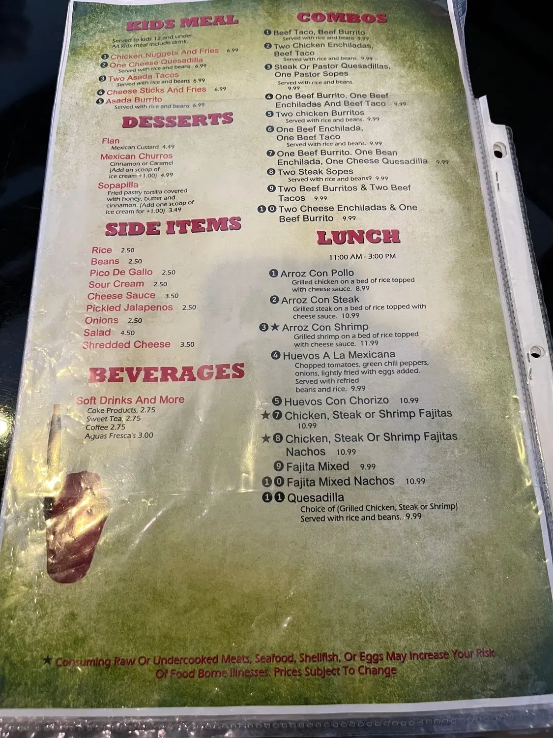 Menu 1