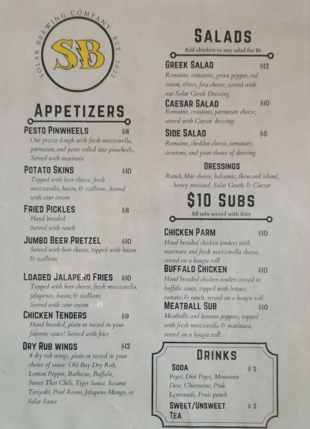 Menu 2