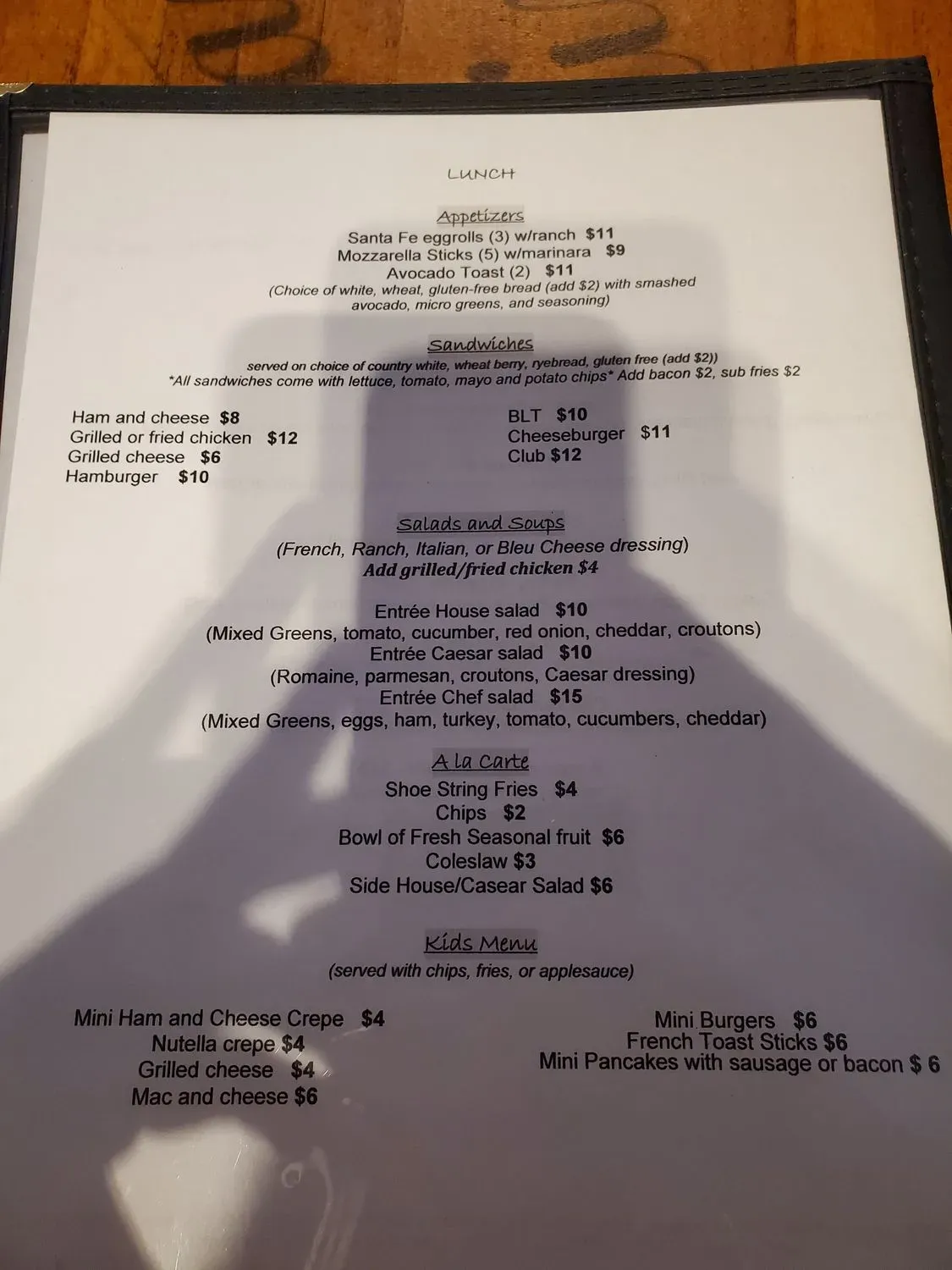 Menu 5