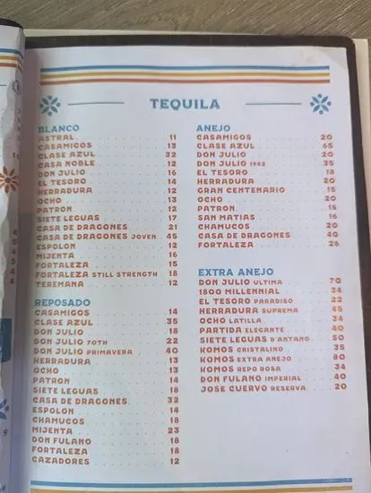 Menu 5