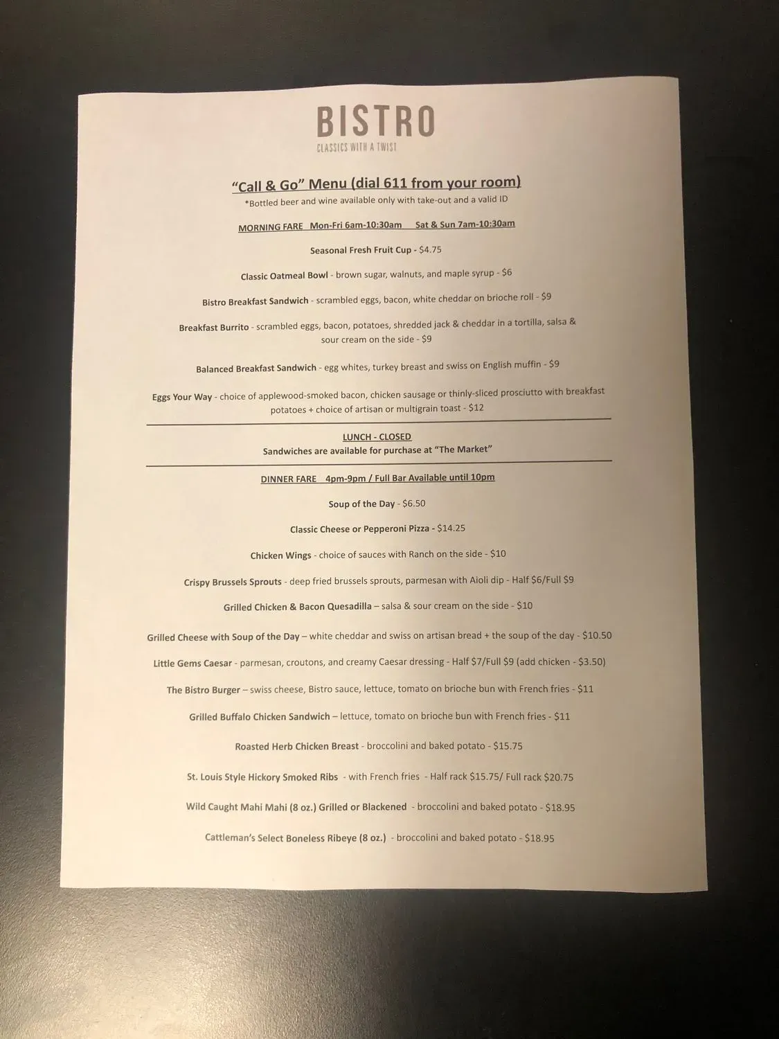 Menu 1