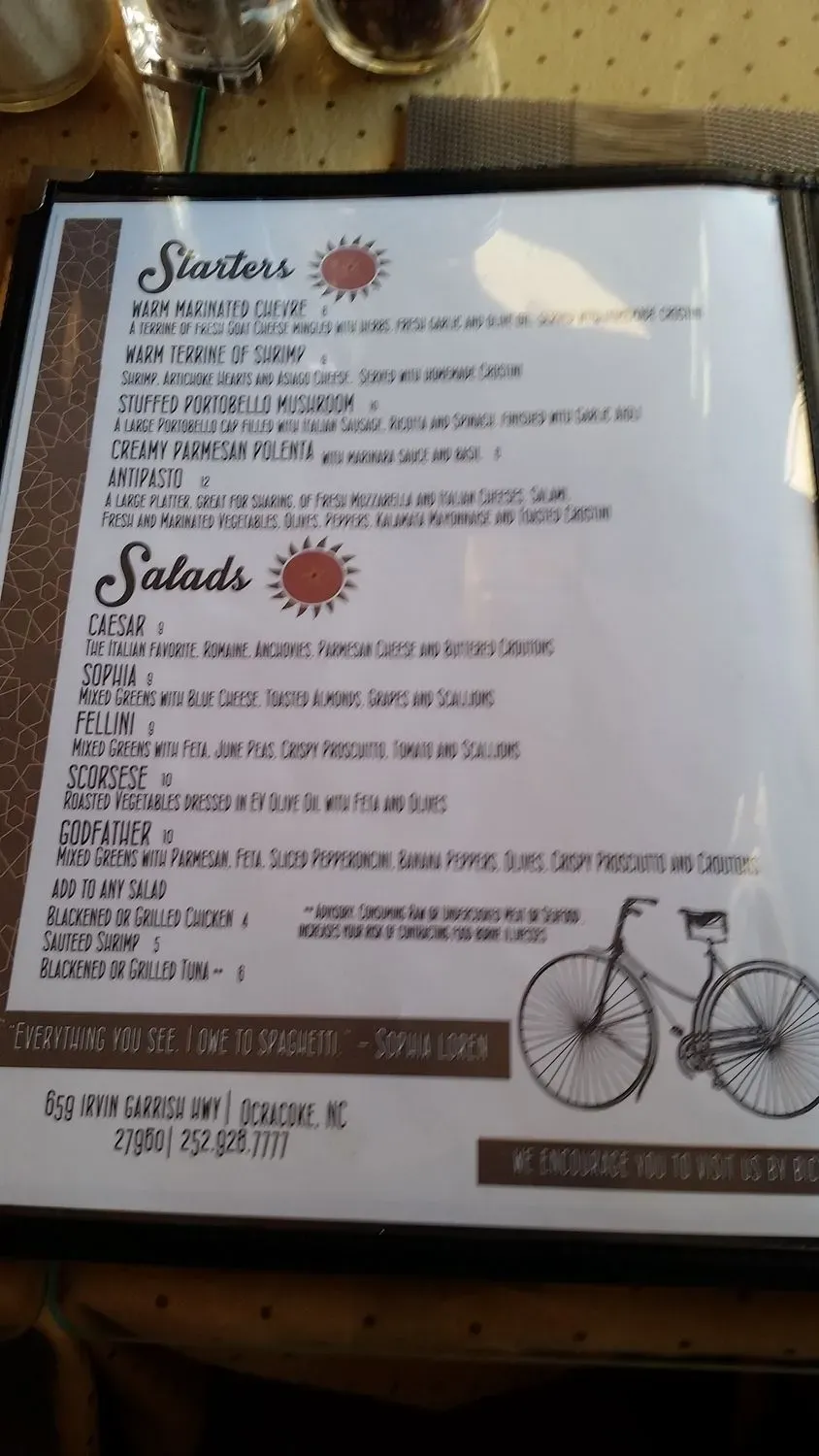 Sorella's Pizza and Pasta Menu - Updated November 2025