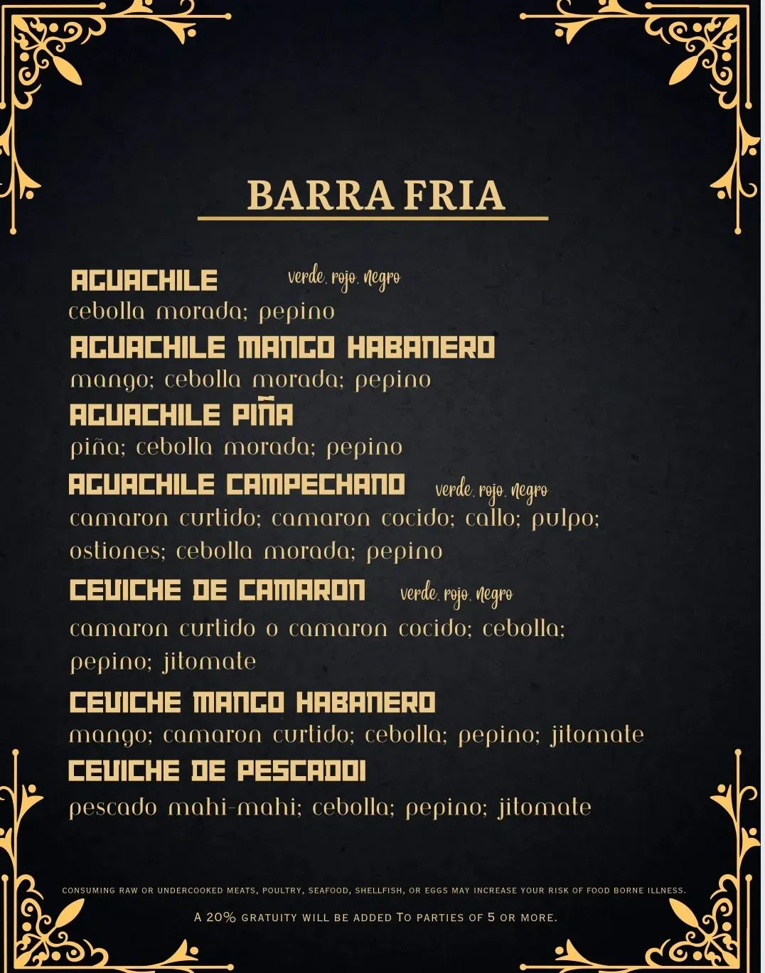 Menu 5