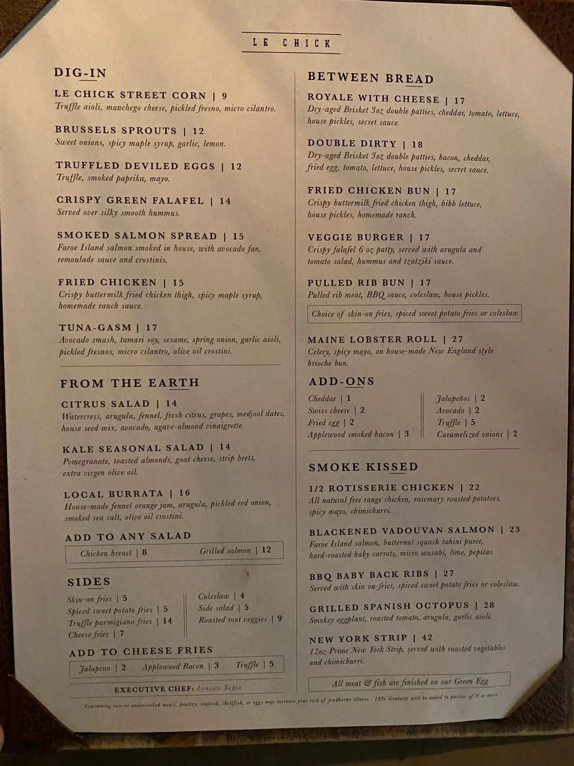 Menu 1