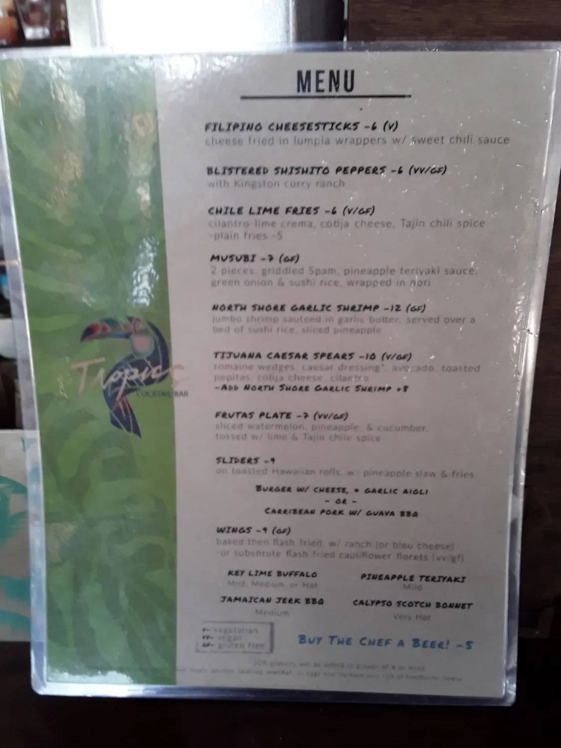 Menu 5