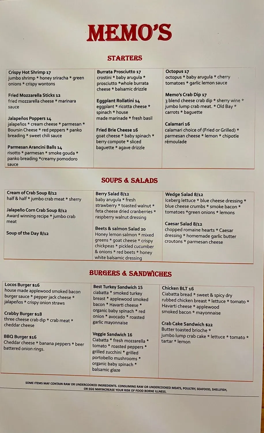 Menu 2