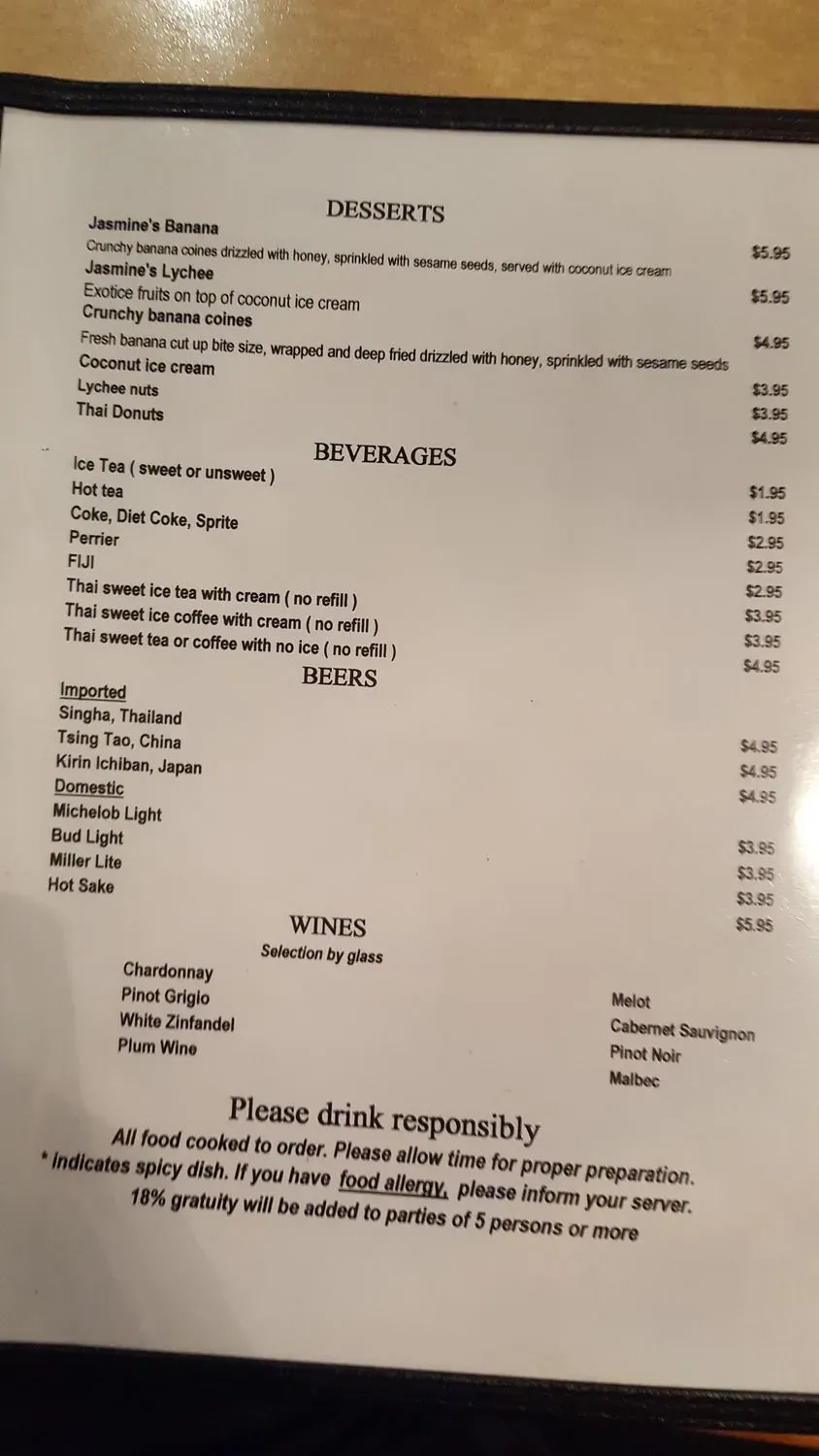 Menu 5